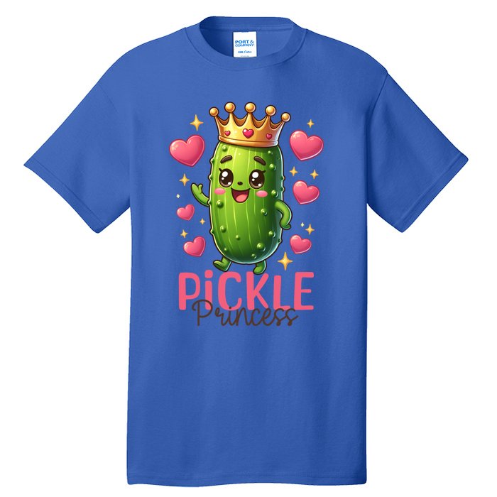 Pickle Princess Funny Pickle Cucumber Gift Tall T-Shirt