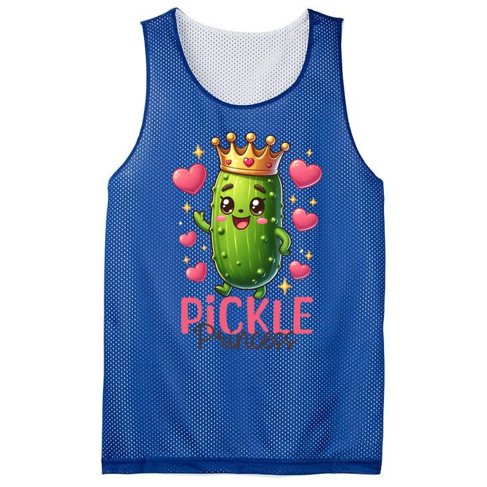 Pickle Princess Funny Pickle Cucumber Gift Mesh Reversible Basketball Jersey Tank