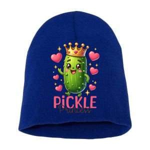 Pickle Princess Funny Pickle Cucumber Gift Short Acrylic Beanie