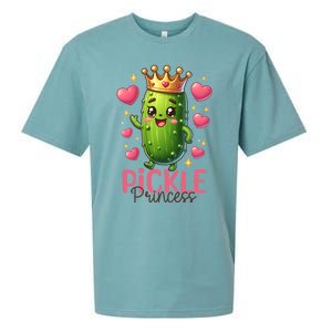 Pickle Princess Funny Pickle Cucumber Gift Sueded Cloud Jersey T-Shirt