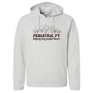 Pediatric PT Flowers Pediatric Physical Therapy Performance Fleece Hoodie