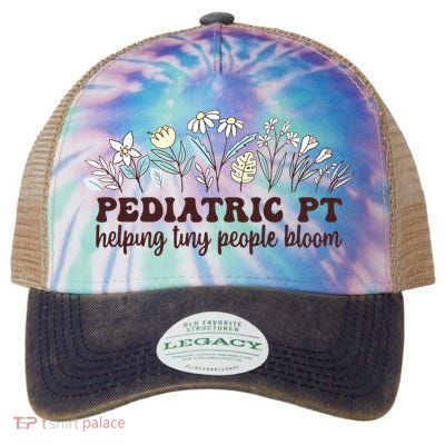Pediatric PT Flowers Pediatric Physical Therapy Legacy Tie Dye Trucker Hat