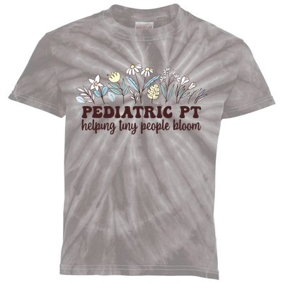 Pediatric PT Flowers Pediatric Physical Therapy Kids Tie-Dye T-Shirt