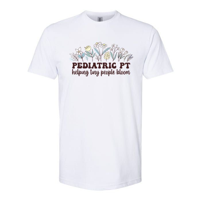 Pediatric PT Flowers Pediatric Physical Therapy Softstyle CVC T-Shirt