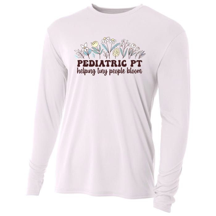 Pediatric PT Flowers Pediatric Physical Therapy Cooling Performance Long Sleeve Crew