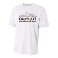 Pediatric PT Flowers Pediatric Physical Therapy Performance Sprint T-Shirt