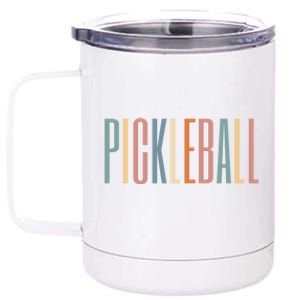 Pickleball Player Funny Pickle Ball Lover Group Squad Xmas Gift 12 oz Stainless Steel Tumbler Cup