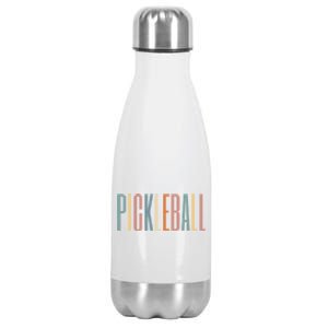 Pickleball Player Funny Pickle Ball Lover Group Squad Xmas Gift Stainless Steel Insulated Water Bottle