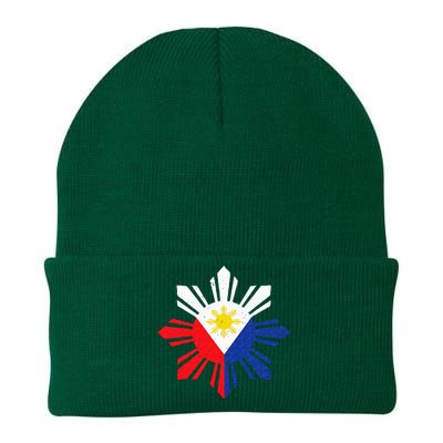 Proud Pinoy Filipino Pride Philippines Flag Knit Cap Winter Beanie