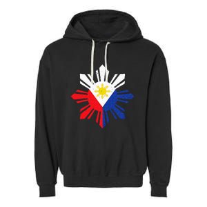 Proud Pinoy Filipino Pride Philippines Flag Garment-Dyed Fleece Hoodie