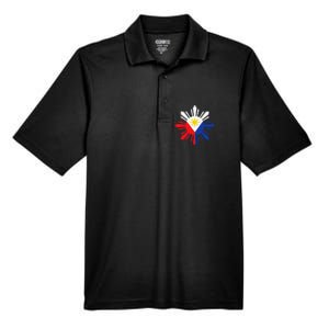 Proud Pinoy Filipino Pride Philippines Flag Men's Origin Performance Pique Polo