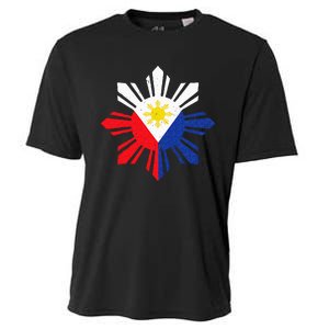 Proud Pinoy Filipino Pride Philippines Flag Cooling Performance Crew T-Shirt