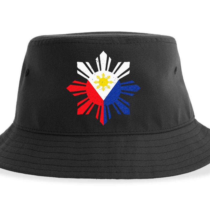 Proud Pinoy Filipino Pride Philippines Flag Sustainable Bucket Hat