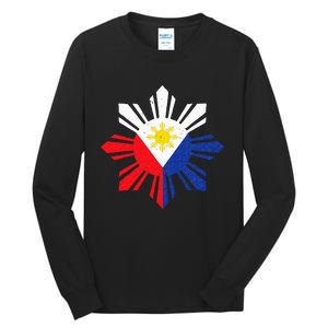 Proud Pinoy Filipino Pride Philippines Flag Tall Long Sleeve T-Shirt