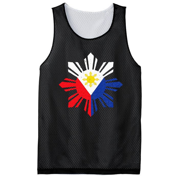 Proud Pinoy Filipino Pride Philippines Flag Mesh Reversible Basketball Jersey Tank