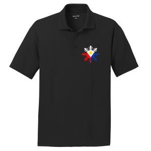 Proud Pinoy Filipino Pride Philippines Flag PosiCharge RacerMesh Polo