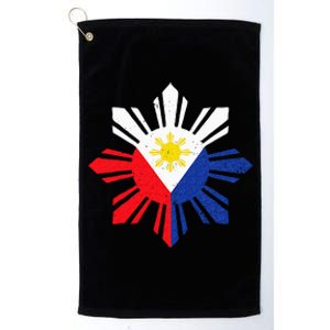 Proud Pinoy Filipino Pride Philippines Flag Platinum Collection Golf Towel