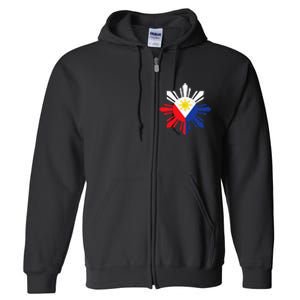 Proud Pinoy Filipino Pride Philippines Flag Full Zip Hoodie