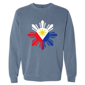 Proud Pinoy Filipino Pride Philippines Flag Garment-Dyed Sweatshirt