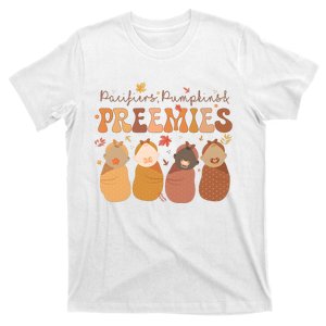 Pacifiers Pumpkins & Freemies Fall Nicu Nurse Halloween T-Shirt