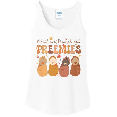 Pacifiers Pumpkins & Freemies Fall Nicu Nurse Halloween Ladies Essential Tank