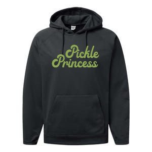 Pickle Princess Funny Cute Lover Performance Fleece Hoodie