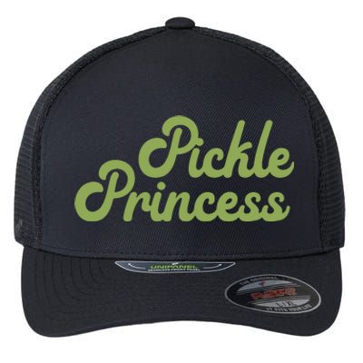 Pickle Princess Funny Cute Lover Flexfit Unipanel Trucker Cap