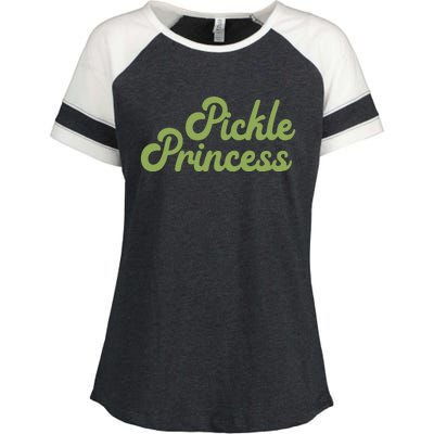 Pickle Princess Funny Cute Lover Enza Ladies Jersey Colorblock Tee