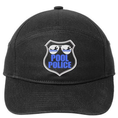 Pool Police Funny Lifeguarding Gift For Lifeguard 7-Panel Snapback Hat