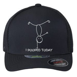 Proud Pooper Funny Poop Fart I Pooped Today Flexfit Unipanel Trucker Cap