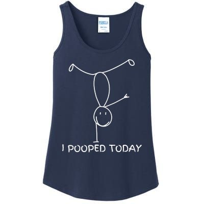 Proud Pooper Funny Poop Fart I Pooped Today Ladies Essential Tank