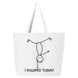 Proud Pooper Funny Poop Fart I Pooped Today 25L Jumbo Tote