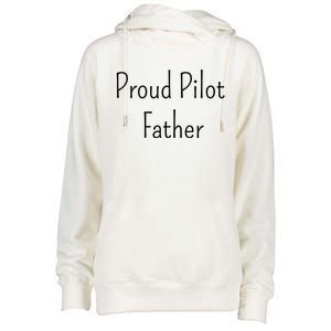 Proud Pilot Father Great Gift Womens Funnel Neck Pullover Hood