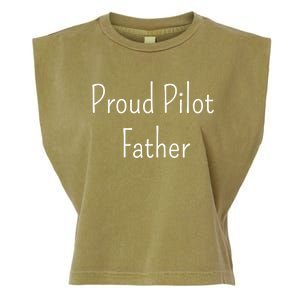 Proud Pilot Father Great Gift Garment-Dyed Women's Muscle Tee