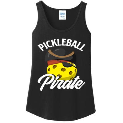 Pickleball Pirate Funny Athletic Sports Enthusiast Ladies Essential Tank