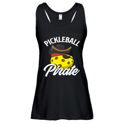 Pickleball Pirate Funny Athletic Sports Enthusiast Ladies Essential Flowy Tank