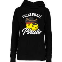 Pickleball Pirate Funny Athletic Sports Enthusiast Womens Funnel Neck Pullover Hood