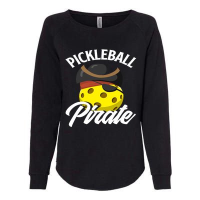 Pickleball Pirate Funny Athletic Sports Enthusiast Womens California Wash Sweatshirt