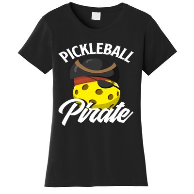 Pickleball Pirate Funny Athletic Sports Enthusiast Women's T-Shirt