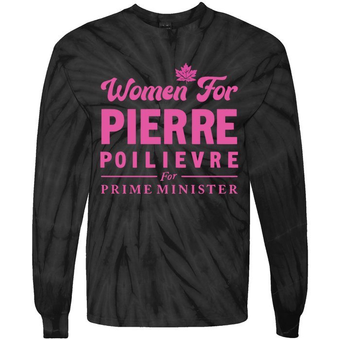 Pierre Poilievre For Prime Minister Tie-Dye Long Sleeve Shirt