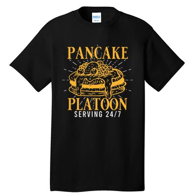 Pancake Platoon Football Lineman Tall T-Shirt