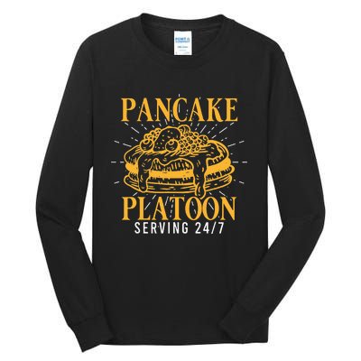 Pancake Platoon Football Lineman Tall Long Sleeve T-Shirt