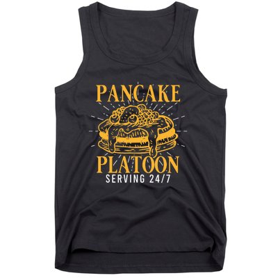 Pancake Platoon Football Lineman Tank Top