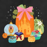 Princess Pumpkins Fall Princesses And Pumpkin Castle 7 Panel Mesh Trucker Snapback Hat
