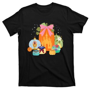 Princess Pumpkins Fall Princesses And Pumpkin Castle T-Shirt