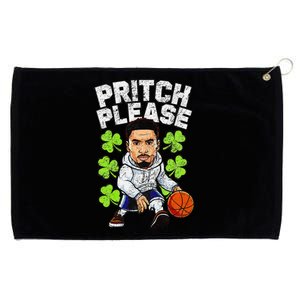 Pritch Please Funny St. PatrickS Day Basketball Player Grommeted Golf Towel