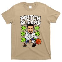 Pritch Please Funny St. PatrickS Day Basketball Player T-Shirt