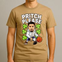 Pritch Please Funny St. PatrickS Day Basketball Player T-Shirt