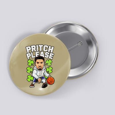 Pritch Please Funny St. PatrickS Day Basketball Player Button