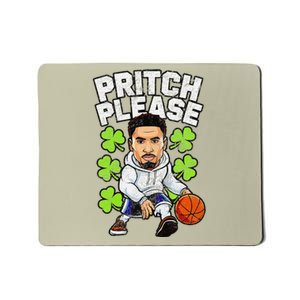 Pritch Please Funny St. PatrickS Day Basketball Player Mousepad